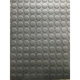 6 50m Piso Emborrachado Pvc Moeda Preto 2mm Esp X 1mt Larg
