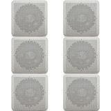 6 Arandela Quadrada Falante Jbl Flex 6 Embutir Teto Gesso