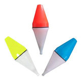 6 Bóias Luminosa Pesca Noturna B barão Brinde Bateria Cor Vermelho azul amarela