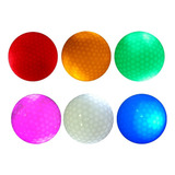 6 Bolas De Golfe Que Brilham No Escuro Com Luz Led, T