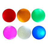6 Bolas De Golfe Que Brilham No Escuro Com Luz Led, T