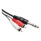 6 Cabos Star Cable P10 Stereo X 2 Rca 3 Metros