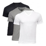 6 Camisas Gola V Malha Fria Pv Com Bordado Peito Personaliza