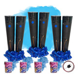6 Canhões Serpentina + 4 Latas Fumaça + Instalação Elétrica