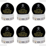 6 Ceras Modeladora Pomada Premium Cabelo Penteado 130g Matte