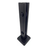6 Coluna Torre Preta Guarda Corpo Inox 50 Cm 2 Furos