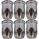 6 Copos Alumínio 400 Ml 