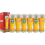6 Copos Bola Seleção Brasileira Copa Do Mundo Brahma 420ml