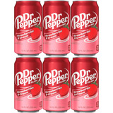 6 Dr Pepper Strawberries Cream 355ml Refrigerante Importado
