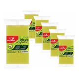 6 Esponja Espuma Para Limpeza E Uso Diverso 22cmx13cmx6cm