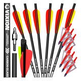 6 Flechas Para Crossbow Carbono 20