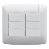 6 Interruptores Em Placa 4x4 4 Teclas Tramontina Aria 1 Kit