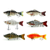 6 Isca Articulada 6 Sessões Artificial Lambari 10cm 20gramas