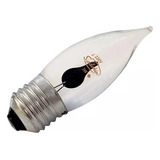 6 Lâmpadas Vela Chama Decorativa 3w 220v E27 - Neon Flicker Cor Da Luz Vermelho