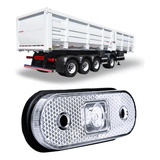 6 Lanterna Lateral Led Carreta Facchini Caminhão Baú Cristal