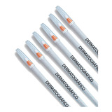 6 Lápis Dermatográfico Sobrancelha Micropigmentação Branco