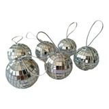 6 Mini Globo Espelhado 6cm Festa Decoração Lembrançinha