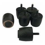 6 Mini Pé Para Cama Com 4cm Box Baú Puff Rack Moveis Pés