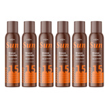 6 Óleo Bronzeador 15fps Spray Bronzeamento Rápido Vitamina E
