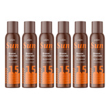 6 Óleo Bronzeador 15fps Spray Bronzeamento Rápido Vitamina E