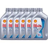 6 Oleo De Motor Shell Helix Hx8 5w30 Sintético 1lt