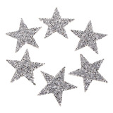 6 Pcs De Cristal Estrela Costurar Ferro Em Patch Emblema Rou