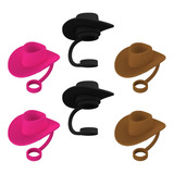 6 Peças Novas Tampas Chapéu Cowboy Silicone,estilo Universal