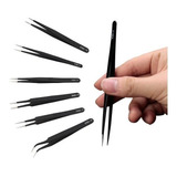 6 Pincas Anti Estatica Magnetica Bga Brinde Alicate Corte