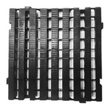 6 Piso Plástico Palete 40x40 X 4,5 Estrado Preto Reforçado