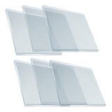 6 Placas Chapas Acrílico Transparente Cristal 60x40 5mm