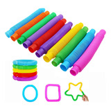 6 Poptube Tubo Fidget Tube Toys