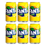 6 Refrigerante Fanta Lemon - Limao Importada Coca Cola