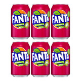 6 Refrigerante Fanta Strawberry E Kiwi Importado Coca Cola