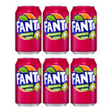 6 Refrigerante Fanta Strawberry E Kiwi Importado Coca Cola