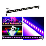 6 Ribalta Led Luz Negra Uv Efeito Neon 1 Metro 18 Leds