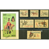 6 Selos Checoslováquia + 1 Bloco Isö/ Cavalos E Bois- L.3290