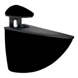 6 Suporte Tucano Médio Preto Prateleira Vidro Mdf Até 20cm