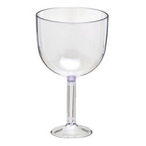 6 Taça De Gin Tônica Acrílico Cristal Premium Drink 600 Ml Cor Transparente