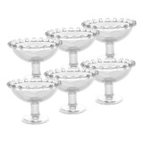 6 Taças Wolff Pearl De Cristal 8cm X 6cm Cor Transparente