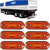 6 Unidades Lanterna Led Lateral Caminhão Carreta Baú