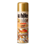 6 Unidades Tinta Spray Uso Geral Ouro White Color 340ml