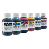 6 X 100ml Tinta Corante Inktec Para Impressoras Com Bulk Ink