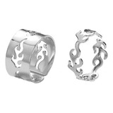 6 X 4-6 Pacotes 2x Anel Aberto Ajustável Conjunto 6 Peças