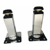 6 X Pé P/ Sofá, Armário E Gabinetes Inox 15cm P/ Parafusar