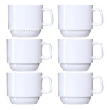 6 Xícaras Chá S/ Pires Resturante Porcelana Schmidt 2a Linha