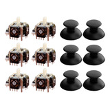 6 Analógicos 3d Botões Para Controles Ps2 Ps3 1 6mm