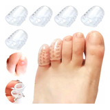 6 Anel Protetor Para Dedo Silicone Calo Pé Sapato Tênis