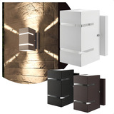 6 Arandela Externa Catarina 8 Com Base Efeito Parede Interna Cor Branco 110v 220v