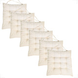 6 Assentos De Cadeira Futon 40x40 liso