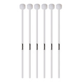 6 Baqueta Para Lira Em Nylon Flexivel Liverpool Li Si Cor Branco